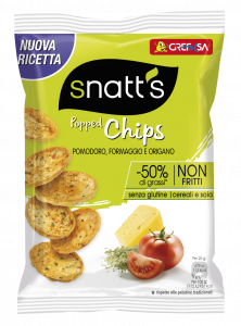 Snatt's Gluten Free Popped Chips Tomato & Cheese & Oregano 25 gr 